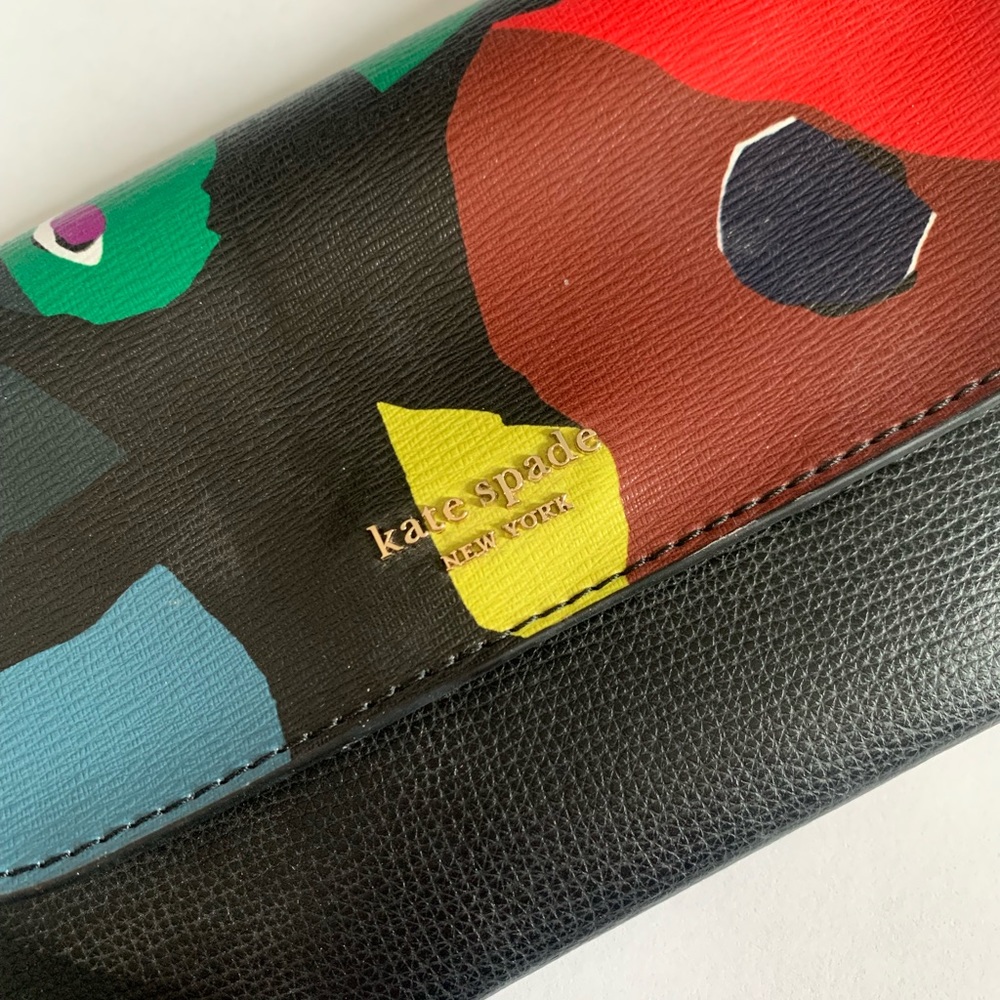 Kate Spade watercolor flower flap wallet